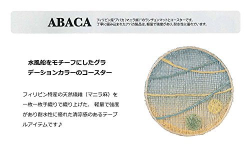 コースター バルーン アバカ ブルー φ12cm 1558-06