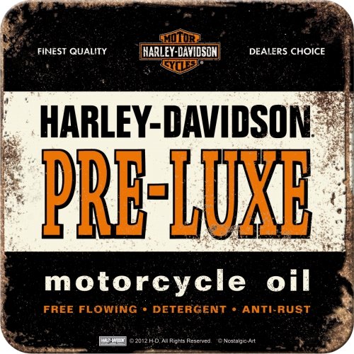 ハーレーダビッドソン Harley-Davidson/コースター 2枚 セット (ブリキ製)