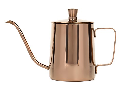 【Doux et Sourire】コーヒー ドリップポット ステンレス ドリップケトル ハンドドリップ コーヒーポット (350ml) (RoseGold)