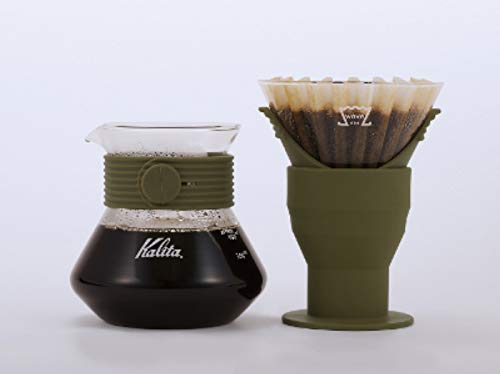 カリタ(Kalita) ドリッパー カーキ 縦横約12×高さ約16.5cm