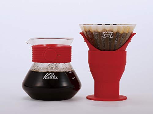 カリタ(Kalita) ドリッパー レッド 縦横約12×高さ約16.5cm