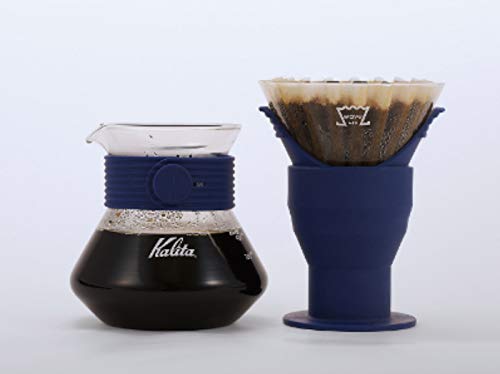 カリタ(Kalita) ドリッパー ネイビー 縦横約12×高さ約16.5cm