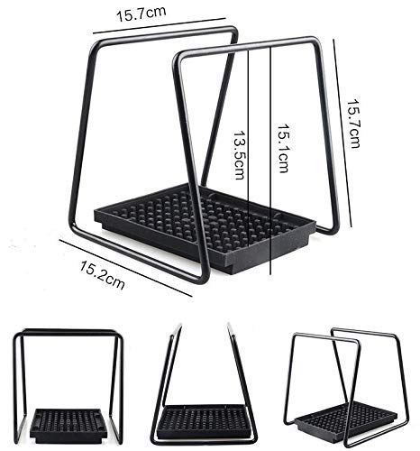 ブラックステンレススチール製1-2人用コーヒーラック，掃除が簡単，コーヒードリッパー、コーヒーフィルターカップ …