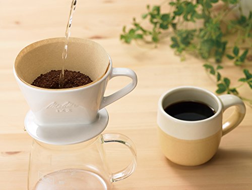 メリタ コーヒーフィルター エコブラウン ポリバッグ 2~4杯用 100枚入り 100枚×4個セット