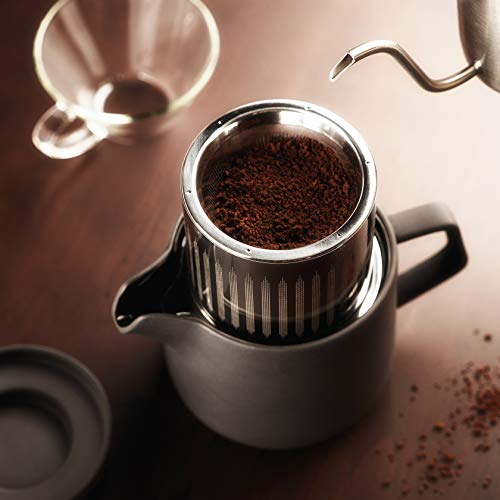 ティーライフ Coffee&Tea in One ホワイト 670ml That コーヒードリッパー&ティーフィルター 230001