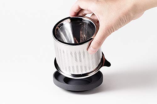 ティーライフ Coffee&Tea in One ホワイト 670ml That コーヒードリッパー&ティーフィルター 230001