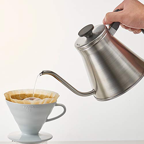 HARIO (ハリオ) V60 ドリップケトル ウッド シルバー ガス火・IH対応 800ml VKW-120-HSV