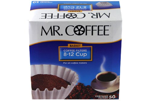 [ミスターコーヒー] Mr. Coffee バスケットスタイル コーヒーフィルター 8-12カップ 高品質 ホワイトペーパー 50枚入り Made In USA 【並行輸入品】