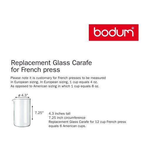 Bodum 1512-10 - Spare Glass 12 Cup 1.5ltr