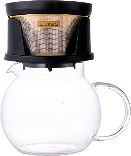 cores コーヒーサーバー ゴールドフィルター & ガラスサーバー 500ml (2～3人用) C720