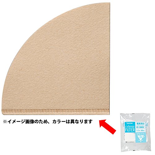 ボンマック 酵素漂白V型フィルター 100枚入り 1~2杯用 CF-100SV #897447