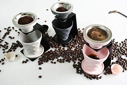 【 HiTORi 】1杯の美味しい珈琲をドリップ！ 1cup Coffee Dripper HiTORi stand ブラック