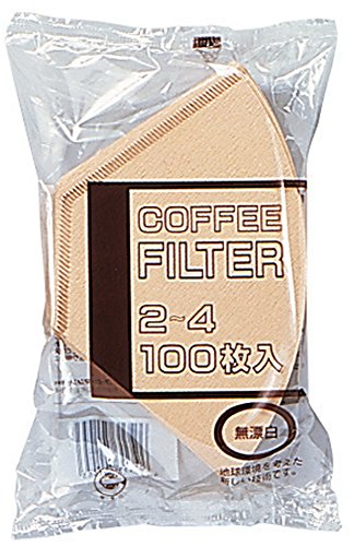 ボンマック 無漂白フィルター 100枚入り 2~4杯用 NB-200N #816136