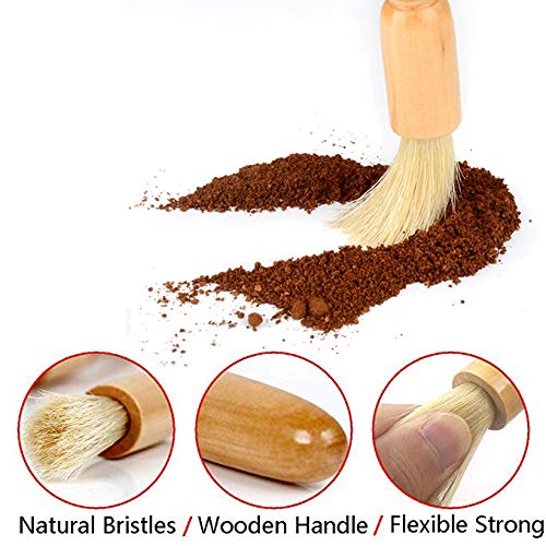 コーヒーグラインダークリーンブラシセット2 - BagTu根拠クリーニングブラシエスプレッソマシンサプライアクセサリー用豆粒