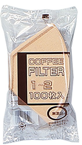 ボンマック 無漂白フィルター 100枚入り 1~2杯用 NB-100N #816135