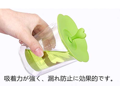 Mizuri カップカバー カップリッド カップ蓋 シリコン 防塵 漏れ防止 マグカップ用蓋 小物 ふた カップ保温 コップの蓋 6枚入り