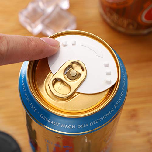 WINOMO 飲料缶キャップ 缶キャップ 再使用可能 缶 蓋 バリケード ソーダ プロテクター 5枚入（ランダムカラー）