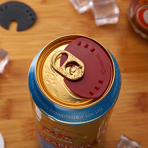 WINOMO 飲料缶キャップ 缶キャップ 再使用可能 缶 蓋 バリケード ソーダ プロテクター 5枚入（ランダムカラー）