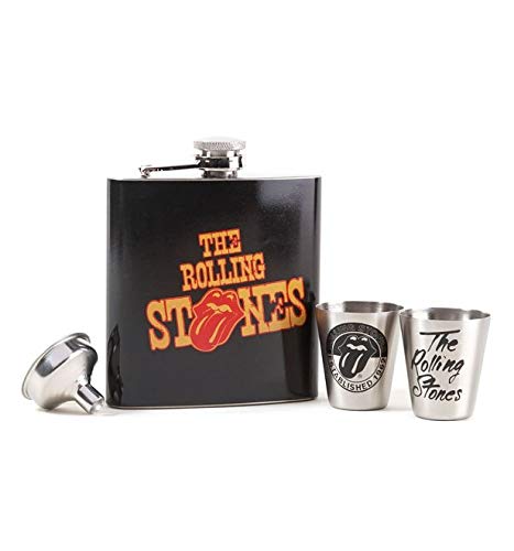 ■ローリングストーンズ■The Rolling Stones ■フラスク ギフトセット ■Hip Flask Gift Set ●ローリングストーンズ正規品 ●100% official Rolling Stones product