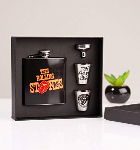 ■ローリングストーンズ■The Rolling Stones ■フラスク ギフトセット ■Hip Flask Gift Set ●ローリングストーンズ正規品 ●100% official Rolling Stones product