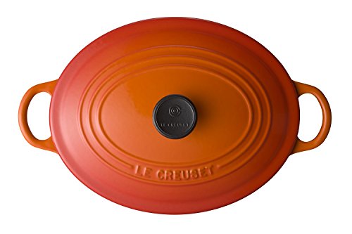 ルクルーゼ ココット オーバル ホーロー 鍋 IH 対応  31cm オレンジ 2502-31-09