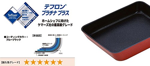 【セット買い】ベストコ オーセント IH玉子焼 M メタリックレッド  2年保証付き + ベストコ エッグパンカバー 13×18cm ガラス窓付き ND-335