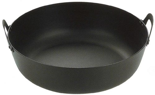 若林工業 鉄製 厚板揚げ鍋 (板厚2.5mm) 45cm