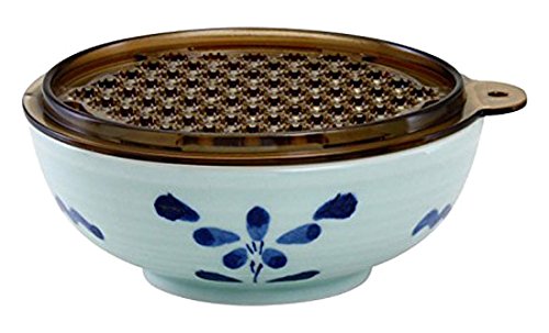 小鉢 おしゃれ : 花立花 おろし器付小鉢 Japanese Bowl with Porcelain grater Porcelain/Size(cm) Φ13.3x5.4/No:750451