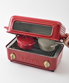 BRUNO オーバルココット ミニ 料理 キッチン 小物入れ ふた付き 鍋 皿 ブルーノ イデアインターナショナル (グレージュ)