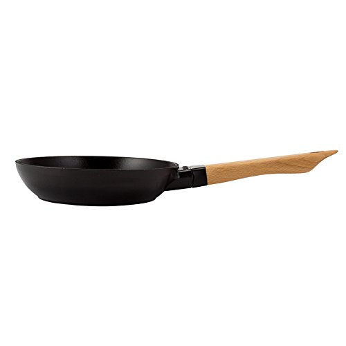 [ ストウブ ] Staub ウッドハンドル フライパン 20cm NUEVA SARTEN MANGO DE MADERA redonda ホーロー キッチン用品 40511-950 ブラック Black 新生活 [並行輸入品]