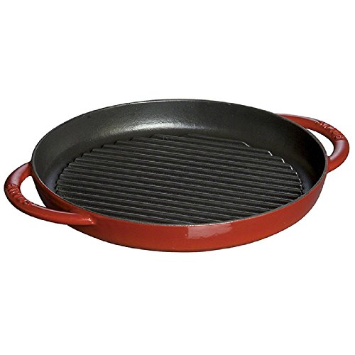 ストウブ staub ピュアグリル ラウンド 26cm チェリー 1203006 40510-309-0 グリルパン [並行輸入品]