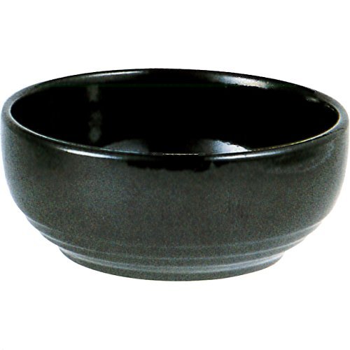 福井クラフト 石焼鍋 ビビンバ鉢 黒 （ ブラック ） Φ18x7.5cm 耐熱陶器 5-997-5