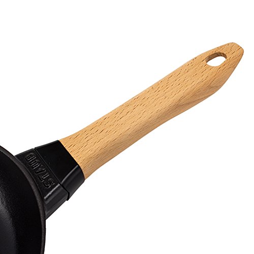 [ ストウブ ] Staub ウッドハンドル フライパン 20cm NUEVA SARTEN MANGO DE MADERA redonda ホーロー キッチン用品 40511-950 ブラック Black 新生活 [並行輸入品]