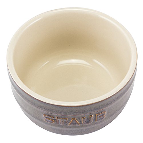 [ ストウブ ] Staub ラウンドラムカン セラミック 2個セット 8cm ヴィンテージカラーシリーズ ペア Ramekin Round, 2 Per Set 40511-860-0 グレー ancient grey 食器 耐熱 オーブン キッチン用品 [並行輸入品]