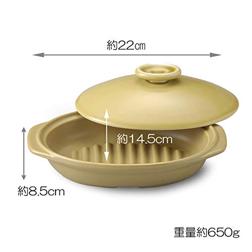 CtoC JAPAN 蓋付グリルパン オリーブ 約22.2×14.5cm BAR バル 直火対応 電子レンジ対応 オーブン対応 52-15353