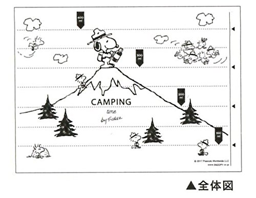 カミオジャパン スヌーピー クリアボトル 500ml 水出しタイプ キャンプ 01076