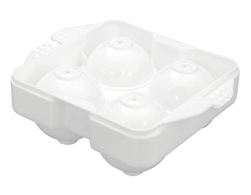 セイエイ (Seiei) 製氷皿 ホワイト 直径5cm まるまる氷大 4個セット