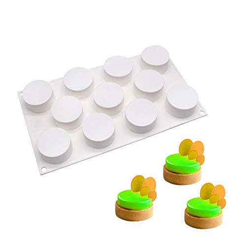 シリコーンフレンチムースケーキ型3DベイクウェアDIY型 11穴シリンダー
