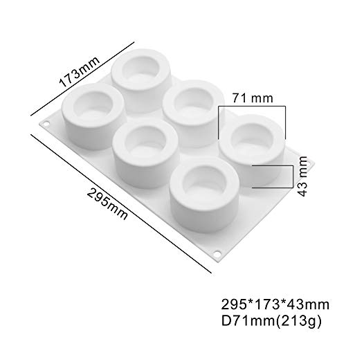 シリコーンのフランスのムースのケーキは3D耐熱皿DIY型、6つの穴のプリンのコップを形成します