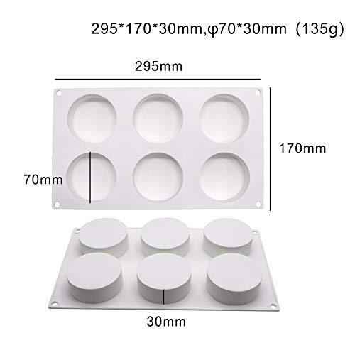 シリコーンのムースケーキは3D耐熱皿DIY型 6つの穴シリンダーを形成します