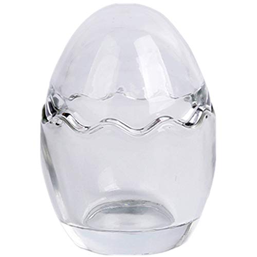 KINGZUO 卵型耐熱ガラスボトル たまご型 プリン容器 ガラス 2個セット 製菓用容器 プリンカップ