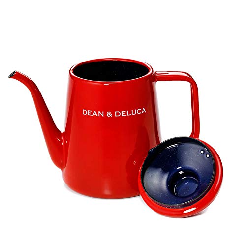 DEAN & DELUCA（ディーン&デルーカ）ホーロー ケトル ホリデー限定レッド 1L ラッピング済み