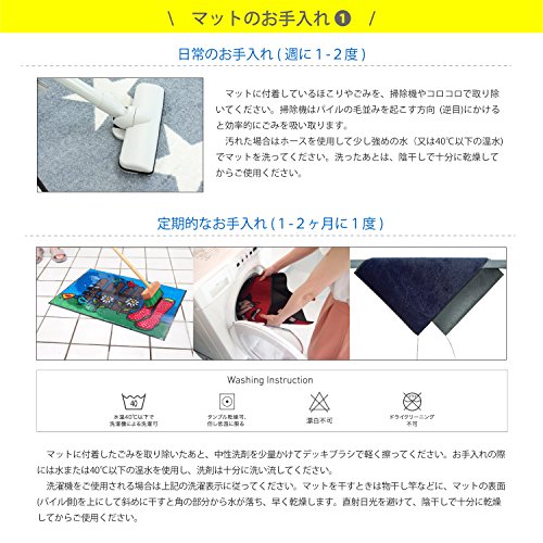 クリーンテックス・ジャパン キッチンマット Blumello 60×180cm wash+dry(ウォッシュ アンド ドライ) AB00266