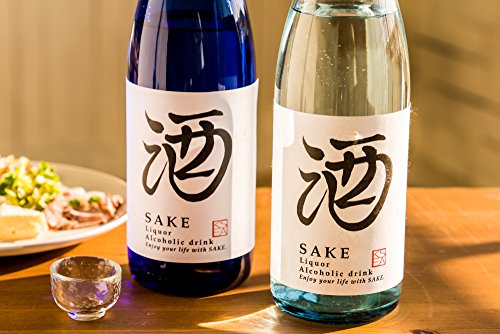 酒用 和紙ラベル シール （清酒1800/一升瓶用）Sake label seal