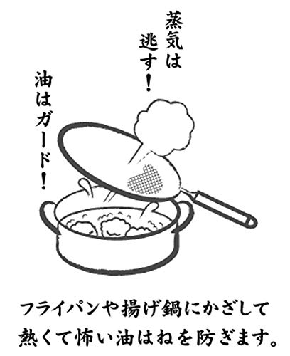 タマハシ(Tamahashi) ふた 25cm 天ぷら名人 油はね防止ネット ステンレス ガードネット TM-04