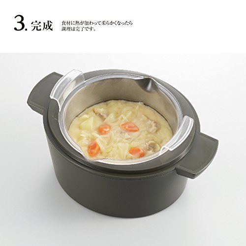 曙産業 電子レンジ専用 保温調理鍋 Grand Cooker (グランクッカー) オレンジ RE-1526