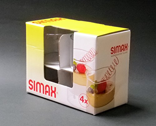 チェコ製　耐熱ガラス　SIMAXサイマックス　プリンカップ４個セット 5462/4