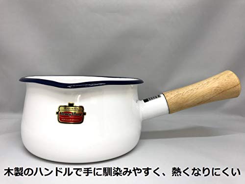 富士ホーロー 片手鍋 ミルクパン ソリッド 15cm ライトグレー SD-15M・LG