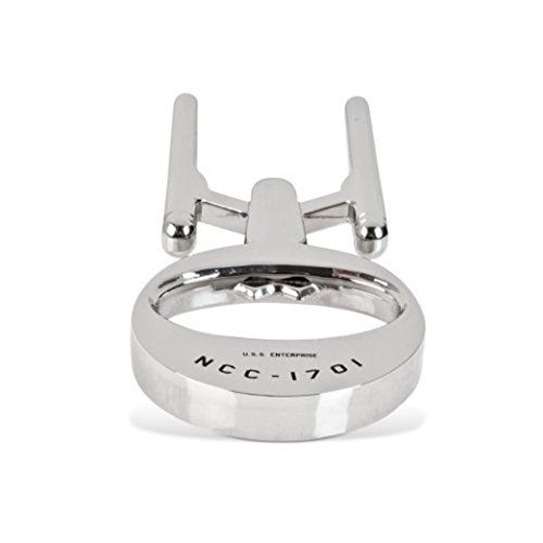 ■スタートレック■STAR TREK ■U.S.S.ENTERPRISE ボトルオープナー銀 (栓抜) ■U.S.S.ENTERPRISE SILVER BOTTLE OPENER