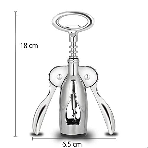 ウイングコルク抜きワインオープナー、2in1多機能赤ワインとビールの除去剤、ステンレス鋼＆亜鉛合金材料、バー/キッチン/レストランの道具類、銀